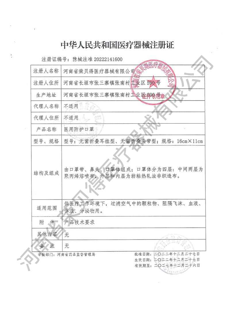 產(chǎn)品證件